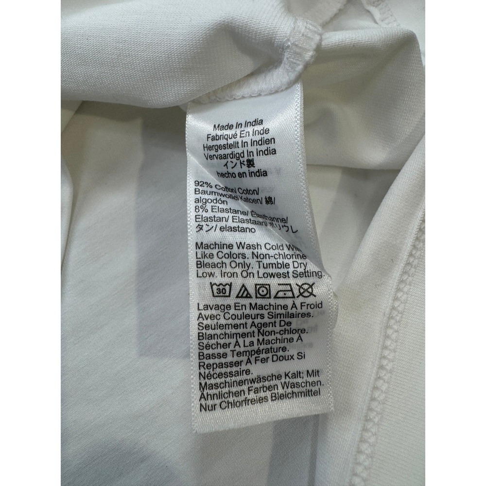 J.Crew Top XS Sleeveless Wrap White Stretch Knit NWT Blouse Shirt‎ Top Tee - Picture 6 of 9